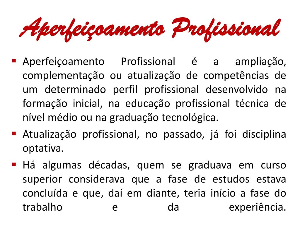 A questão da Formação Profissional ppt carregar